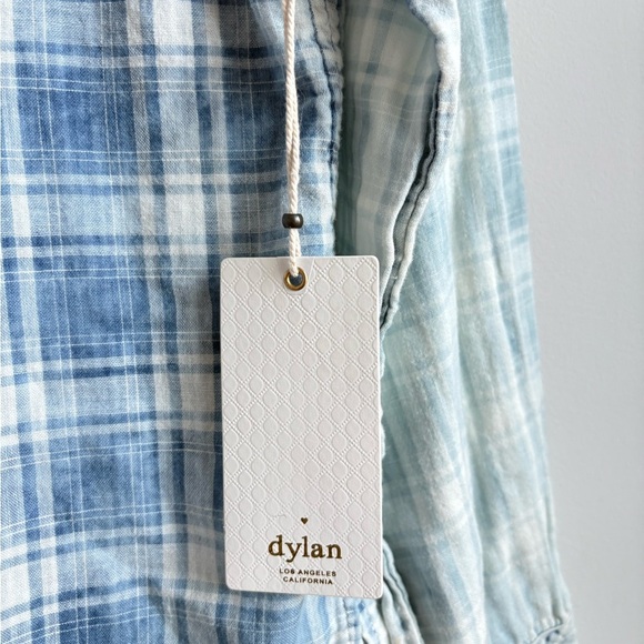 Dylan Plaid Button Up Long Sleeve Shirt Small NWT - Picture 2 of 8